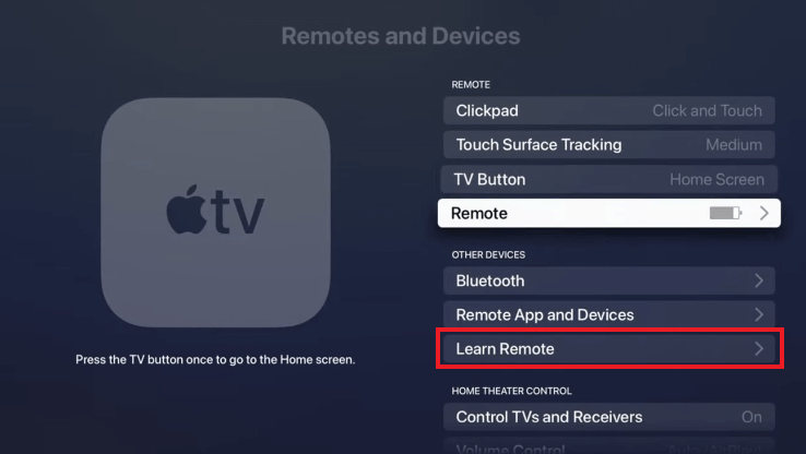 How to pair Apple TV Remote - learn remote 