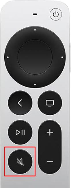 Mute button on Siri remote